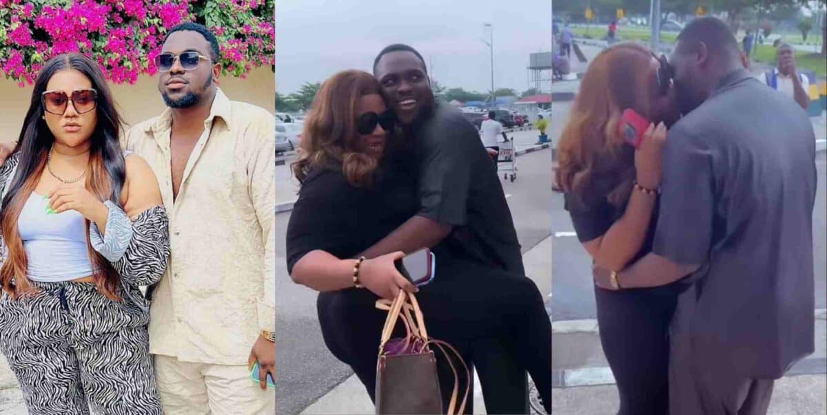 "From New York straight to Warri" – Nkechi Blessing reunites with her lover (Video)