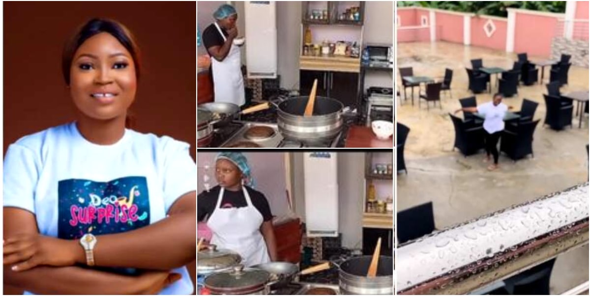 150hrs-cook-a-thon: Ondo chef reportedly off gas to eat her own food (Video)