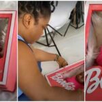 She looks like a doll" - Mother puts baby in a box for photoshoot (Video)