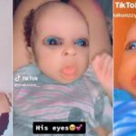 "They're special kids" - Nigerian mum flaunts her twin babies with unique blue eyes 