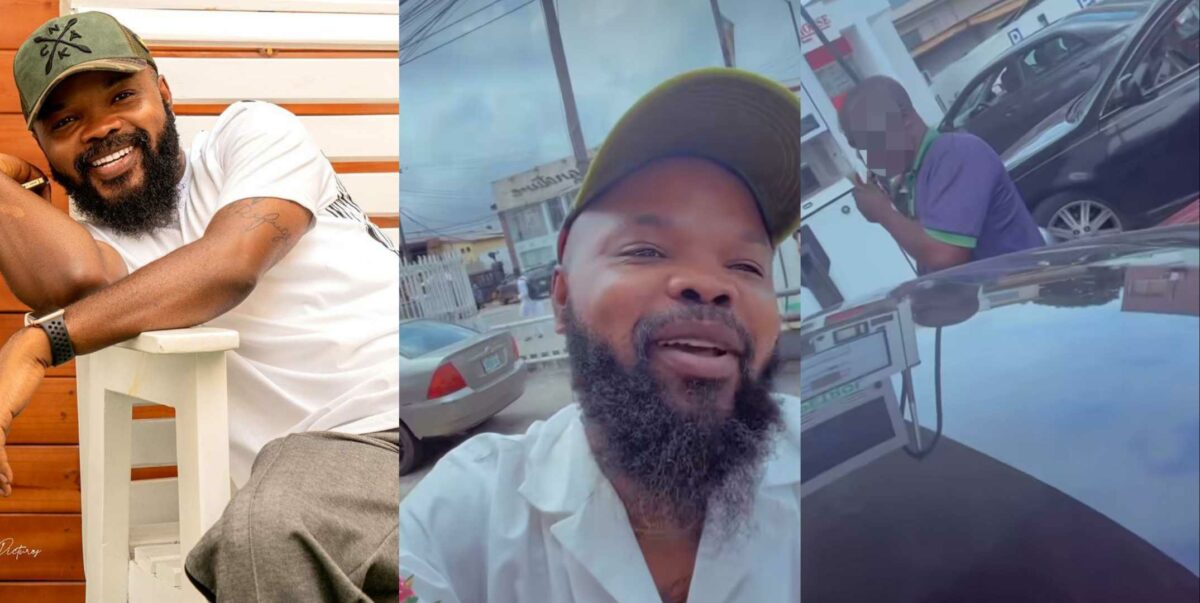 "You and who dey do fill up, you know how much be fuel" – Nedu Wazobia laments to pump attendant