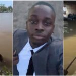 "Cars no dey go there" - Man discloses he rides on boat to new job he got