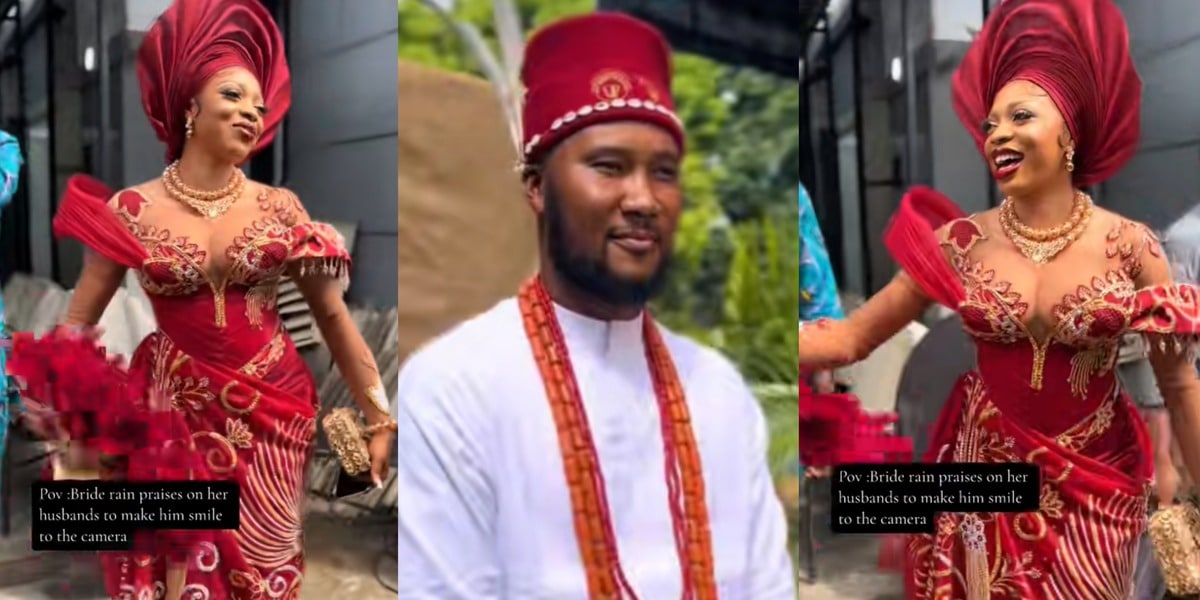 bride handsome partner slays traditional Igbo native attire