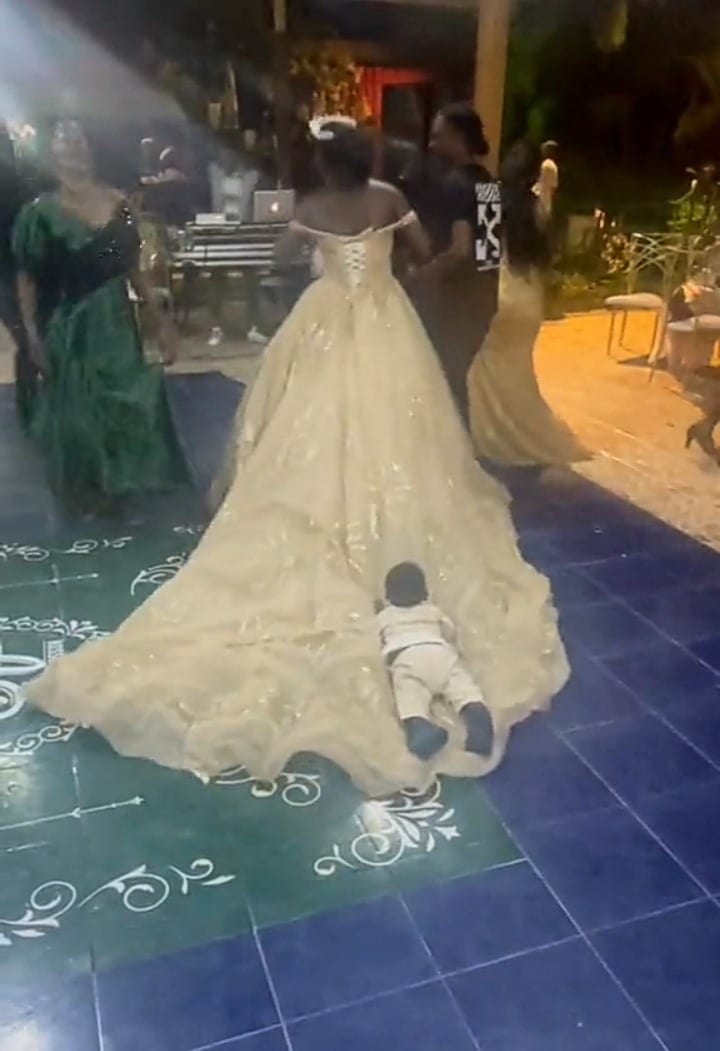 Little boy bride's gown