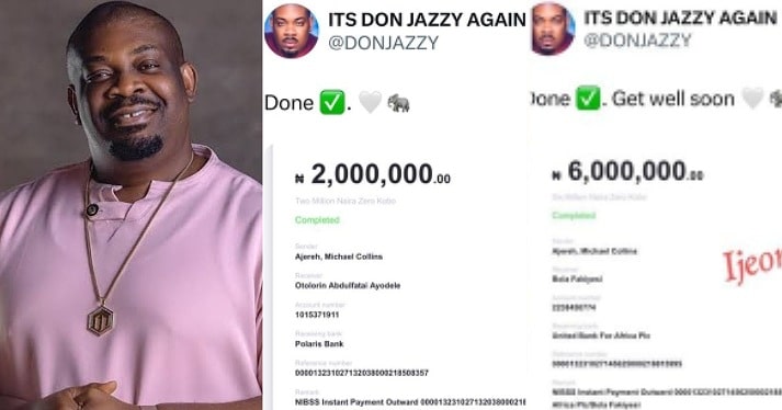 DonJazzy shares N8 million to ailing students, displays receipts