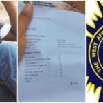 Nigerian boy shares unusual WAEC result he printed out