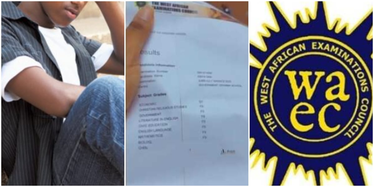 Nigerian boy shares unusual WAEC result he printed out