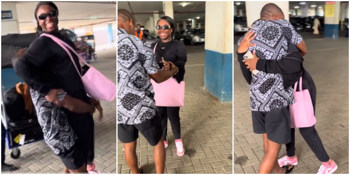 Nigerian man over the moon as he finally reunites with his twin sister after 8 years apart