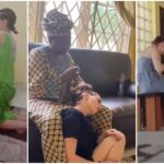 Woman spotted braiding her Oyinbo daughter-in-law's hair