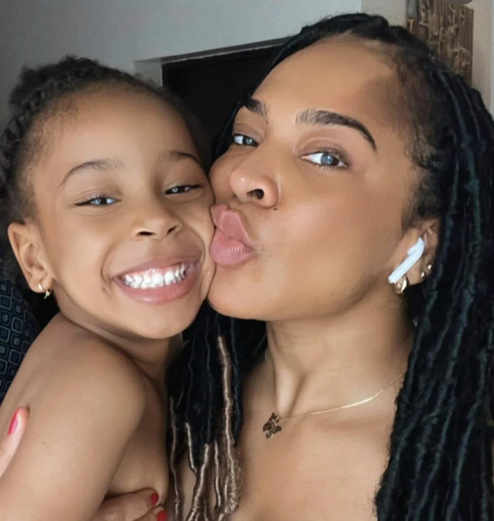 “Copy and paste is all I see” — Netizens comment on resemblance as TBoss posts throwback photos of herself and pictures of her daughter currently