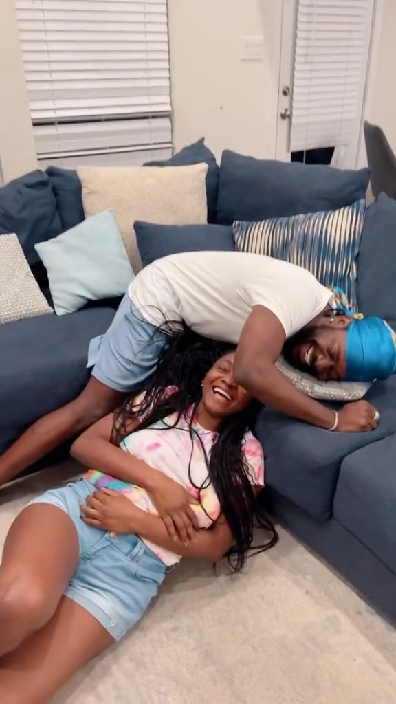 "Match made in heaven" - Adekunle Gold and Simi stir reactions with adorable play like kids