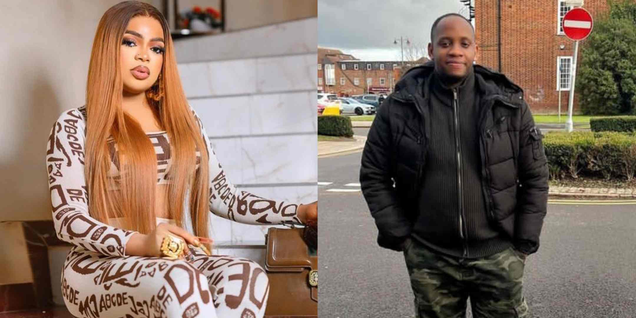 Bobrisky knocks male admirer who has refused to leave him alone