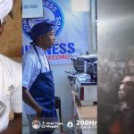 Fans gather to cheer Chef Tope as he continues to cook toward 200-hours