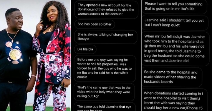 Leaked chat exposes Mr Ibu's wife and her alleged plans