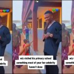 “Wetin Big Wiz dey talk?” – Reactions trail video of Wizkid speaking to pupils at his childhood school