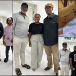 "Where's the wife?" - Reactions as Charles Inojie visits Mr Ibu in hospital, posts pictures with his 'daughter' Jasmine