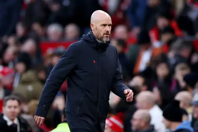 EPL: Why Ten Hag will be absent from touchline during Manchester United's test against Everton