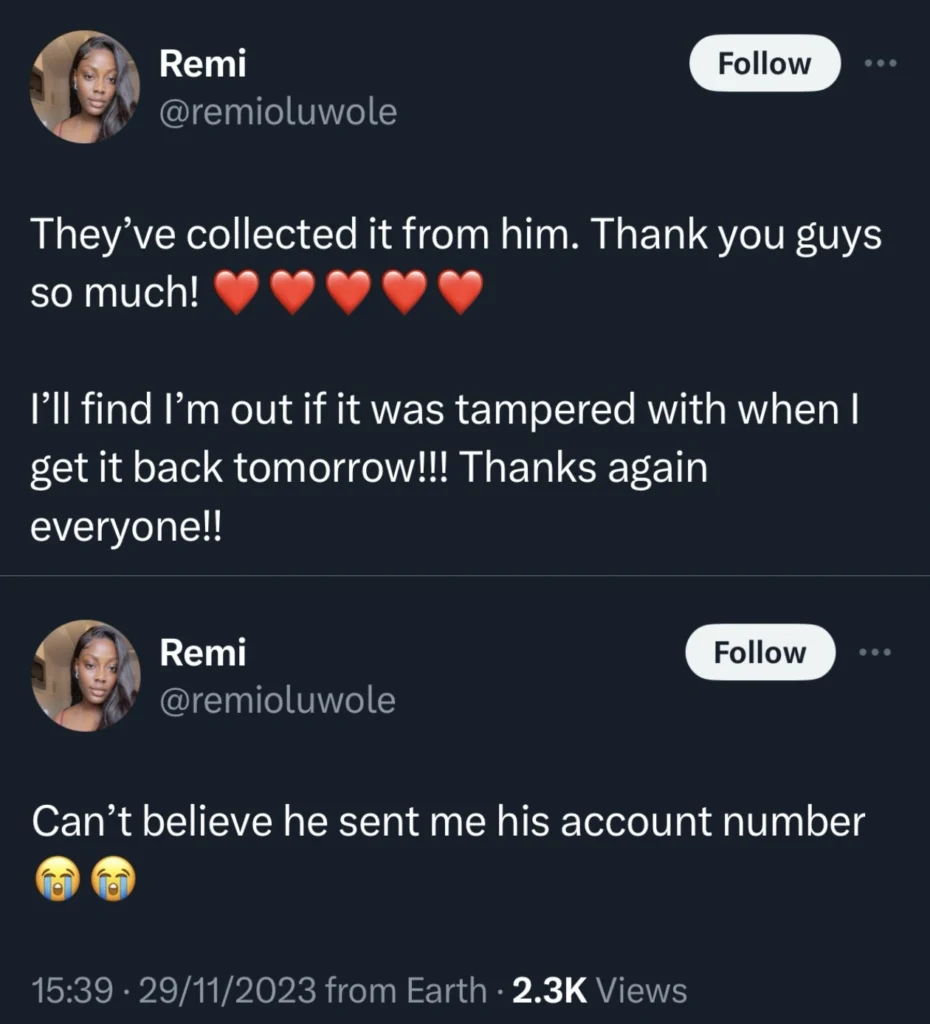 “Twitter FBI for the win” — Jubilation as lady gets back her MacBook stolen by Bolt Driver with the help of Twitter users
