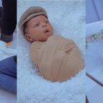 6 month old baby TikTok wrapped photoshoot