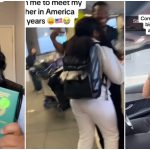 "After 5 years" - Nigerian lady over the moon as she relocates to America to reunite with brother after years of separation