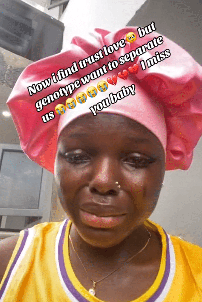"After finding my dream man" - Lady weep bitterly as her genotype fails to match that of her partner