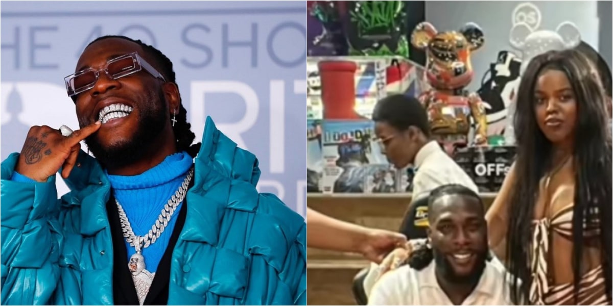 Burna Boy's guard embarrasses lady who tried to touch him during Meet-and-Greet