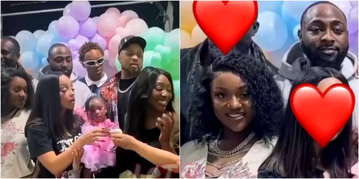 Chioma makes first public appearance after welcoming twins, spotted with Davido at family party
