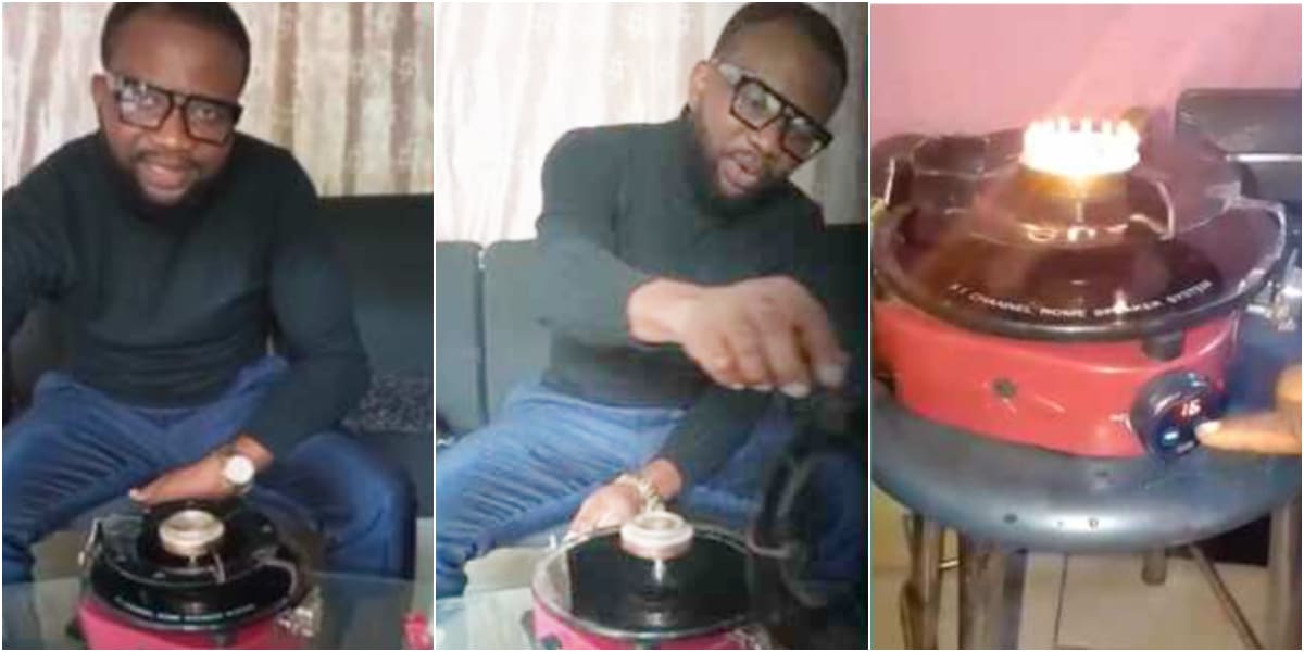 "Cooking on Water" - Man stuns many as he invents of cooker that uses water and little fuel