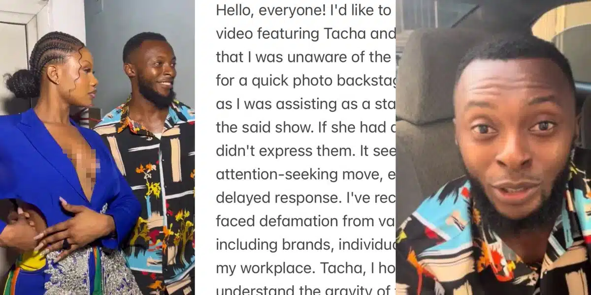 Fan embarrassed by Tacha releases press statement, request public apology from the celebrity claiming she requested for a photo