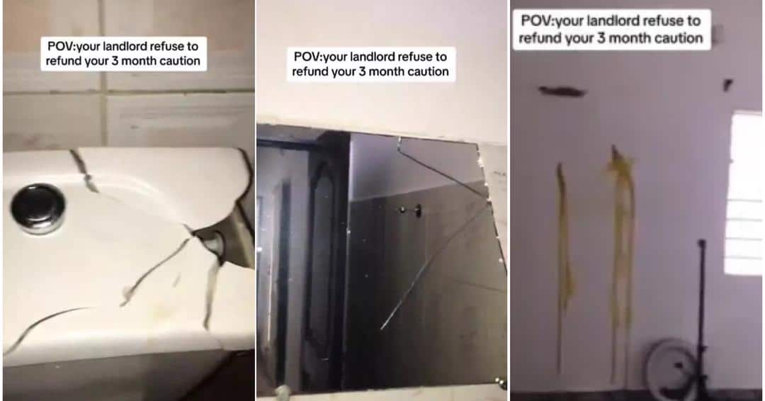 Frustrated tenant destroys property in house over caution fee