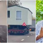 “Is it possible to travel with house”– Woli Agba in shock as he sees Caravan carrying house