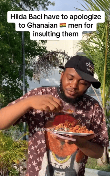 "Just tasted Ghanaian jollof" - Nigerian man opens up on the taste, calls out Hilda Baci