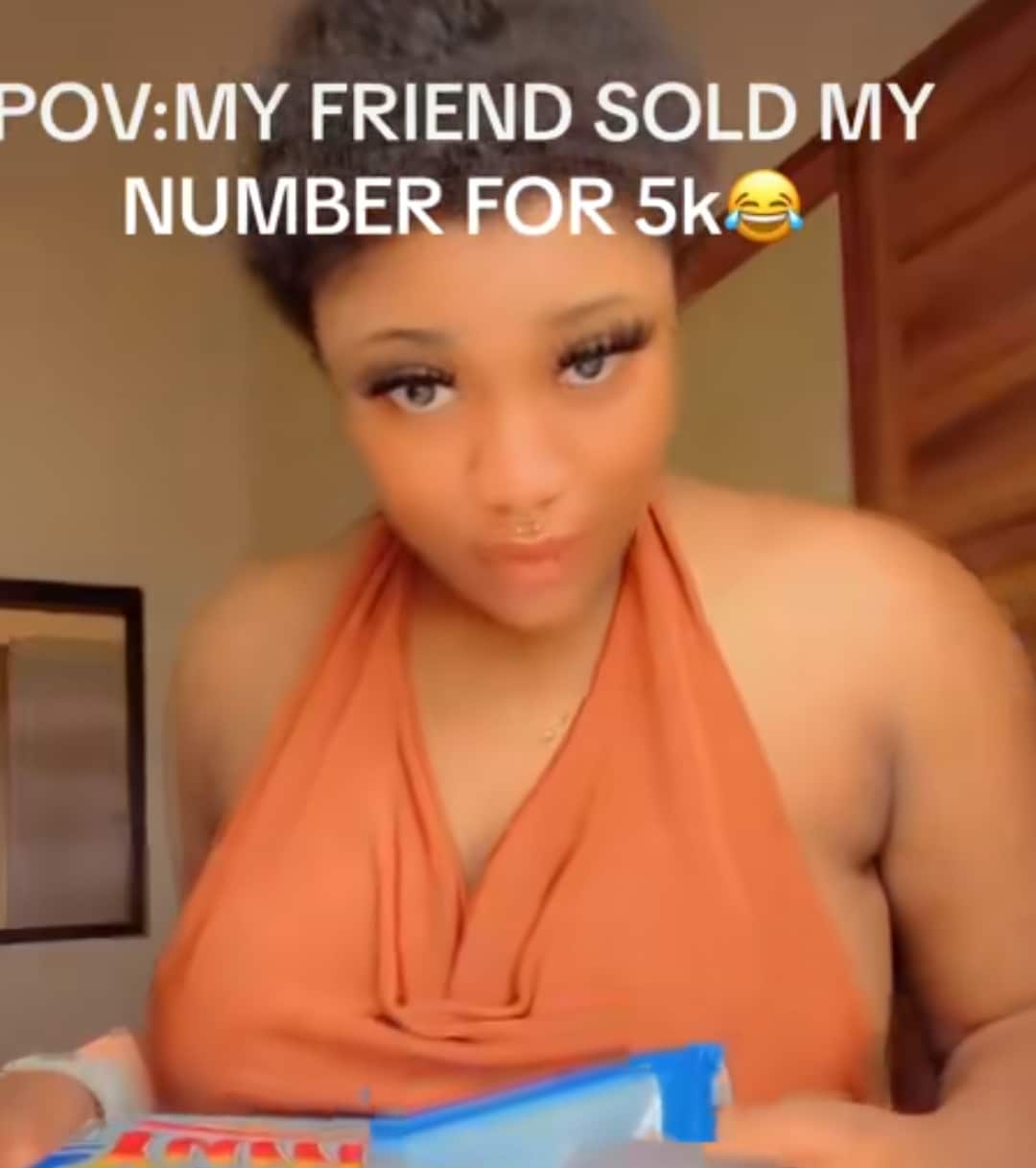 Friend sold number for ₦5K Lady cash bags sponsored man