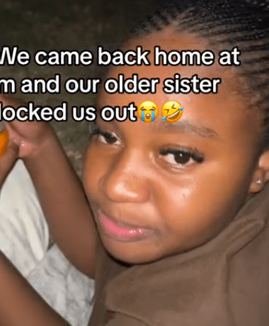 Lady shares unusual thing her elder sister did to her after returning home at 12 am
