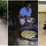 Lady who sells Akara at night in Abuja causes buzz as she flaunts her stunning transformation in fine outfit