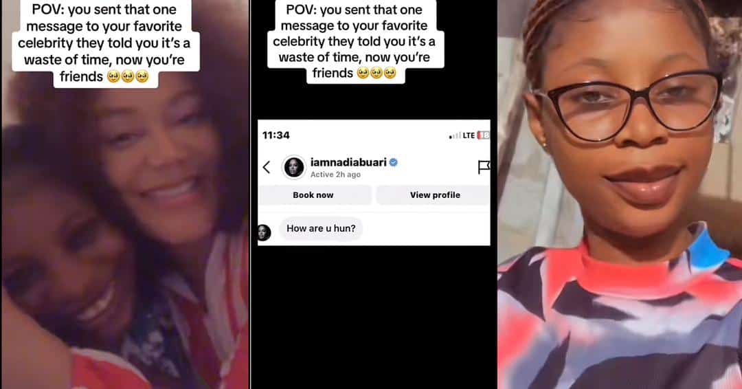 Leaked chat between Nadia Buari and lady caused buzz