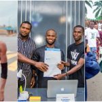 Man who completed 5-day marathon from Lagos to Port Harcourt, receives plots of land