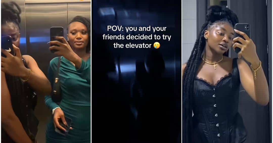 Nigerian lady who tried using elevator with friends shares aftermath