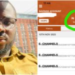 "The money don land" - Man who won N102 million from sports betting shows proof of money in his bank account
