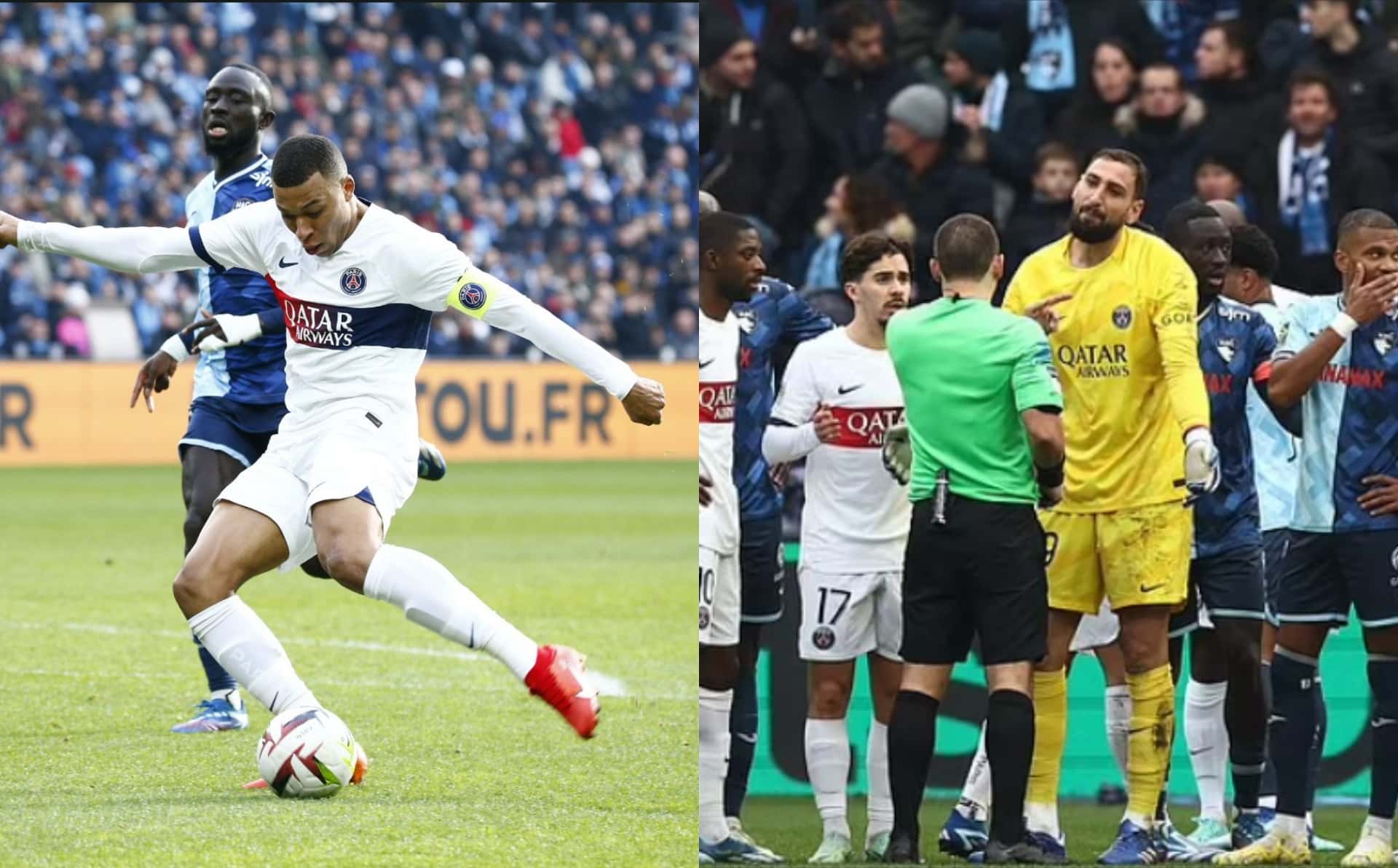 Ten men PSG players secure 2-0 victory over Le Havre after goalkeeper Donnarumma's red card