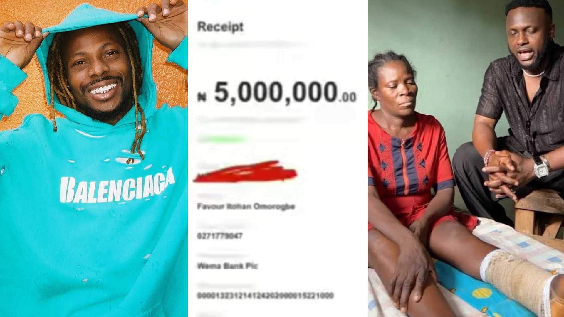 Asake gets dragged for donating only N5M to ailing policewoman in viral 'Help me Help me' video