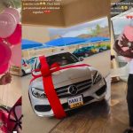 "Wow, so beautiful" - Heartwarming moment as husband surprises wife with Mercedes-Benz after twin delivery