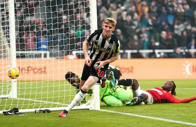 EPL: Anthony Gordon seals Newcastle 1-0 win against struggling Manchester United
