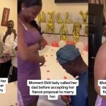 "Should I marry him?" - Ekiti lady telephones her dad before accepting marriage proposal from her fiance to marry her