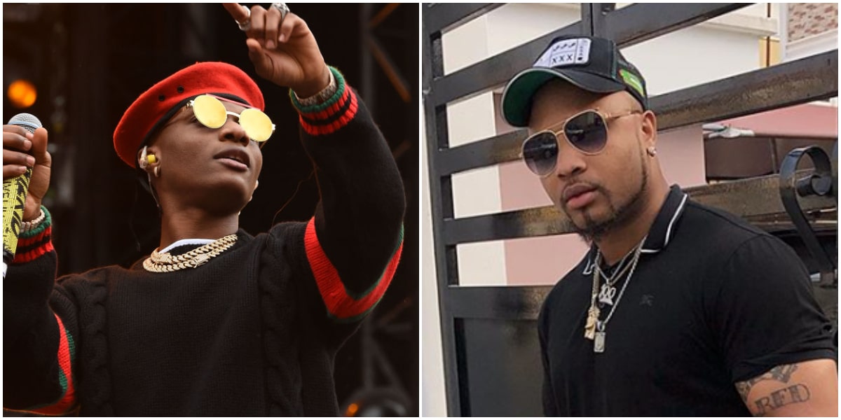 Fans have dug out an old tweet of Davido's cousin B-Red, shading Wizkid after he was recently spotted having fun and chilling with Wizkid.