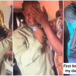 Father breaks down in tears as daughter returns home after NYSC, gifts her a goat for being the family's only graduate