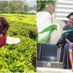 "From farm to degree" - Lady celebrates graduation from University after years of farming just to fund her education