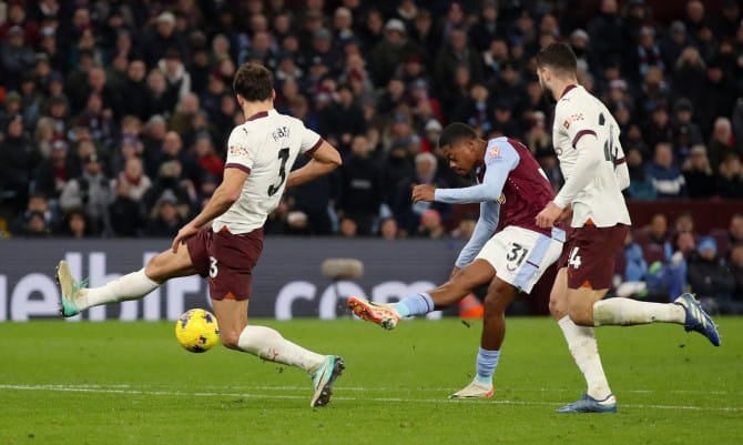Guardiola's confidence tested as Aston Villa shock Man City in 1-0 win
