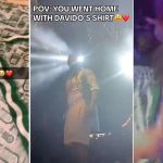 Lady who caught Davido's shirt at concert shares what it smelt like
