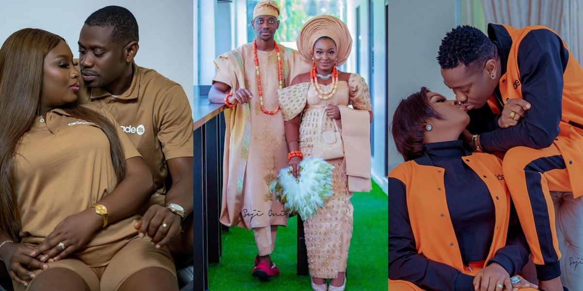 "I am lucky to have you" - Lateef Adedimeji toasts to 2 years of marriage with heartfelt message for wife, Mo Bimpe